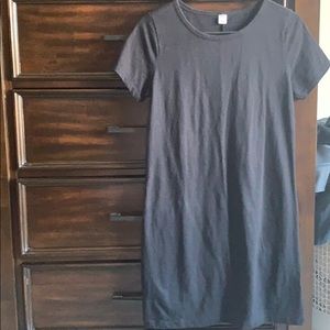 Old Navy Fitted T Shirt Dress Black